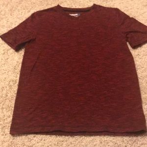 Boys T-shirt dark maroon and black
